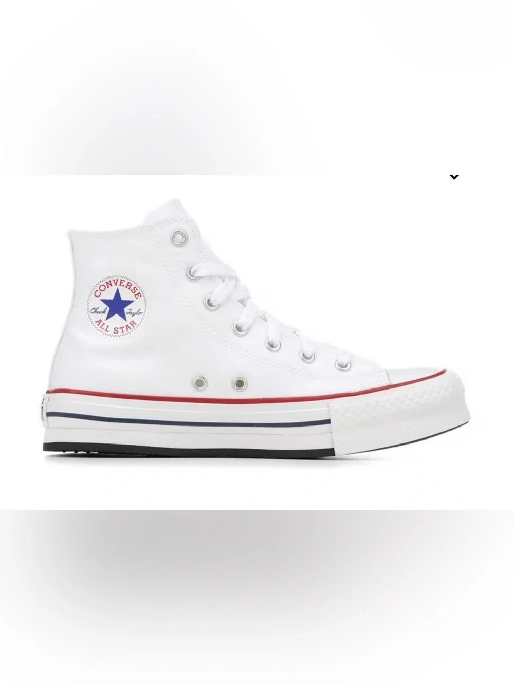 GIRLS' CONVERSE BIG KID CHUCK TAYLOR ALL STAR HI LIFT HIGH-TOP SNEAKERS size 4.5